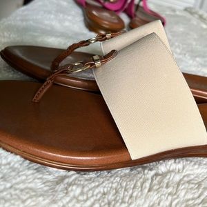 Never worn cream sandals